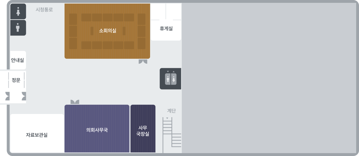 1층 시설 배치도